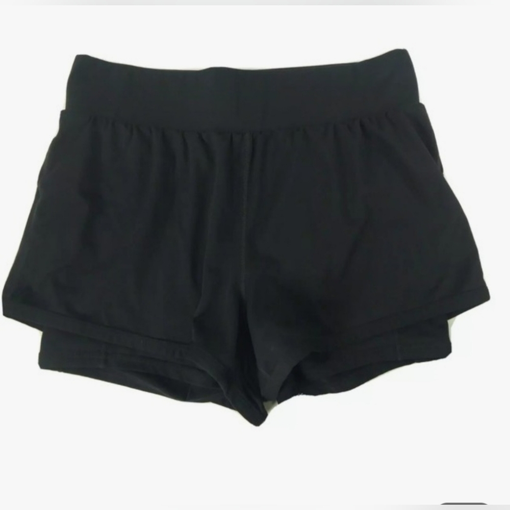 Fabletics Women's 2 In 1 Black Skorts